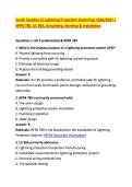 South Carolina SC Lightning Protection Exam Prep 2026&sol;2027 &vert; &NewLine;NFPA 780&comma; UL 96A&comma; Grounding&comma; Bonding & Installation 