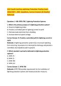SCLP South Carolina Lightning Protection Practice Exam &NewLine;2026&sol;2027 &vert; 300&plus; Questions&comma; Correct Answers & Detailed &NewLine;Rationale 