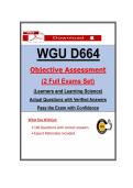 D664 OA Exam &ndash; Learning Science &ndash; Actual Questions & Answers &lpar;WGU&rpar; &lpar;Updated PDF&rpar;