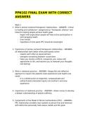 PPN102 FINAL EXAM WITH CORRECT ANSWERS&period;