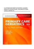 FULL TEST BANK HAM'S PRIMARY CARE GERIATRICS&colon; A CASE-BASED APPROACH 6TH EDITION BY RICHARD J&period; HAM &lpar;COMPLETE TEST BANK- COVERS ALL CHAPTERS 1-54&rpar; 