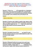 SEGREGATED FUNDS AND ANNUITIES EXAM VERSION 1 &NewLine;COMPLETE QUESTIONS AND DETAILED SOLUTIONS LATEST&NewLine;UPDATE THIS YEAR JUST RELEASED