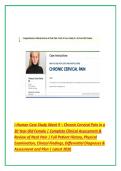 i-Human Case Study Week 9 &ndash; Chronic Cervical Pain in a &NewLine;30 Year-Old Female &vert; Complete Clinical Assessment & &NewLine;Review of Neck Pain &vert; Full Patient History&comma; Physical &NewLine;Examination&comma; Clinical Findings&comma; Differential Diagnoses & &NewLine;Assessment and Plan &vert; Latest 2