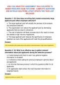 WGU C232 OBJECTIVE ASSESSMENT &sol;WGU C232 INTRO TO&NewLine;HUMAN RESOURCE EXAM TEST BANK - COMPLETE QUESTIONS&NewLine;AND DETAILED SOLUTIONS LATEST UPDATE THIS YEAR JUST&NewLine;RELEASED