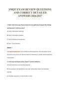 SMQT EXAM REVIEW QUESTIONS&NewLine;AND CORRECT DETAILED&NewLine;ANSWERS 2026&sol;2027