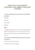 SMQT FINAL EXAM 2026&sol;2027&NewLine;QUESTIONS AND CORRECT DETAILED&NewLine;ANSWERS