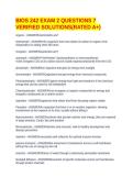 BIOS 242 EXAM 2 QUESTIONS 7 VERIFIED SOLUTIONS&lpar;RATED A&plus;&rpar;