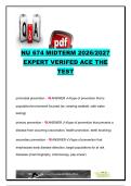 NU 674 EXAM COMPLETE PACKAGE DEAL