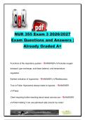 NUR 355 Exam 3 2026&sol;2027 &vert; 75 Questions & Answers &vert; Respiratory Nursing&comma; COPD&comma; Asthma&comma; Pneumonia&comma; TB & Cystic Fibrosis