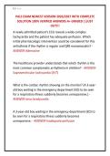 PALS EXAM NEWEST VERSION 2026&sol;2027 WITH COMPLETE &NewLine;SOLUTION 100&percnt; VERIFIED ANSWERS A&plus; GRADED &vert;&vert;JUST &NewLine;OUT&excl;&excl;&excl;