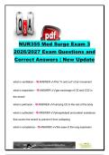 NUR 355 EXAM COMPLETE PACKAGE DEAL