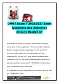 OMGT Exam 4 2026&sol;2027&colon; 13 Questions & Answers on Decision Trees&comma; Expected Value&comma; Minimax Regret & Decision Analysis &ndash; East Carolina University