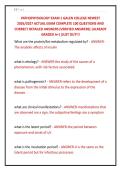 PATHOPHYSIOLOGY EXAM 1 GALEN COLLEGE NEWEST &NewLine;2026&sol;2027 ACTUAL EXAM COMPLETE 100 QUESTIONS AND &NewLine;CORRECT DETAILED ANSWERS &lpar;VERIFIED ANSWERS&rpar; &vert;ALREADY &NewLine;GRADED A&plus;&vert;&vert;JUST OUT&excl;&excl;&excl; 