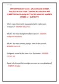 PATHOPHYSIOLOGY EXAM 2 GALEN COLLEGE NEWEST &NewLine;2026&sol;2027 ACTUAL EXAM COMPLETE 80 QUESTIONS AND &NewLine;CORRECT DETAILED ANSWERS &lpar;VERIFIED ANSWERS&rpar; &vert;ALREADY &NewLine;GRADED A&plus;&vert;&vert;JUST OUT&excl;&excl;&excl;