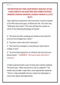 PATHOPHYSIOLOGY FINAL EXAM NEWEST 2026&sol;2027 ACTUAL &NewLine;EXAM COMPLETE 250 QUESTIONS AND CORRECT DETAILED &NewLine;ANSWERS &lpar;VERIFIED ANSWERS&rpar; &vert;ALREADY GRADED A&plus;&vert;&vert;JUST &NewLine;OUT&excl;&excl;&excl;