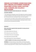 INDIANA AUCTIONEER LICENSE EXAM 2026&ndash;2027 &vert; INDIANA AUCTIONEER LICENSURE EXAM PREP & STUDY GUIDE &vert; AUCTION LAW&comma; LICENSING&comma; BID CALLING & REGULATIONS