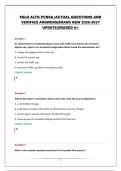 PALO ALTO PCNSA &vert;ACTUAL QUESTIONS AND VERIFIED ANSWERS&vert;BRAND NEW 2026-2027 UPDATE&vert;GRADED A&plus;