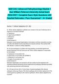  NUR 5461 Advanced Pathophysiology Module 1 Quiz William Paterson University Actual Exam 2026&sol;2027 &vert; Complete Exam-Style Questions with Detailed Rationales &vert; Pass Guaranteed &ndash; A&plus; Graded