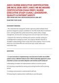 ANCC NURSE EXECUTIVE CERTIFICATION &lpar;NE-BC&reg;&rpar; 2026&ndash;2027 &vert; ANCC NE-BC BOARD CERTIFICATION EXAM PREP &vert; NURSE EXECUTIVE STUDY GUIDE&comma; LEADERSHIP&comma; QUALITY & PATIENT SAFETY