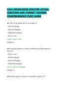 CASLI KNOWLEDGE UPDATED ACTUAL&NewLine;QUESTIONS AND CORRECT ANSWERS&NewLine;COMPREHENSIVE STUDY GUIDE