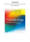 Test Bank for Pharmacology&colon; A Patient-Centered Nursing Process Approach&comma; 12th Edition &lpar;Linda McCuistion&comma; 2025&rpar;&comma; Chapter 1-58 &vert; All Chapters