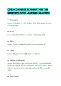 CDEO ACTUAL TEST QUESTIONS WITH&NewLine;COMPLETE ANSWER KEY