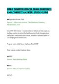 CDEO COMPLETE EXAMINATION TEST&NewLine;QUESTIONS WITH VERIFIED SOLUTIONS