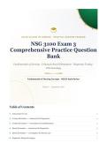 NSG 3100 Exam 3 Fundamentals of Nursing Galen College of Nursing Question Bank 2026&sol;2027 with Verified Answers & Detailed Rationales&NewLine;&NewLine;