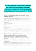 NUR 5461 Advanced Pathophysiology Module 1 Quiz William Paterson University Actual Exam 2026&sol;2027 &vert; Complete Exam-Style Questions with Detailed Rationales &vert; Pass Guaranteed &ndash; A&plus; Graded