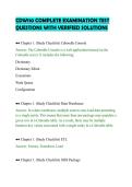 CDW110 ACTUAL TEST QUESTIONS WITH&NewLine;COMPLETE ANSWER KEY
