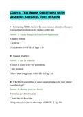 CDW110 TEST BANK QUESTIONS WITH&NewLine;VERIFIED ANSWERS FULL REVIEW