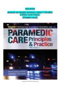 TEST BANK PARAMEDIC CARE PRINCIPLES AND PRACTICE VOLUMES 1-5 5TH EDITION BY BLEDSOE &comma; PORTER RICHARD ALL CHAPTERS COVERED QUESTIONS AND ANSWERS GRADED A&plus; 100&percnt; VERIFIED LATEST UPDATE &vert;2025&vert;&NewLine;