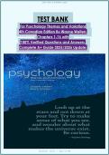 Test Bank for Psychology Themes and Variations &lpar;4th Edition