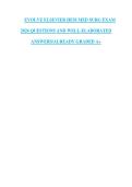 EVOLVE ELSEVIER HESI MED SURG EXAM&NewLine;2026 QUESTIONS AND WELL-ELABORATED&NewLine;ANSWERS&sol;ALREADY GRADED A&plus;