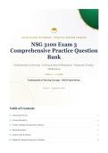 NSG 3100 Exam 3 Fundamentals of Nursing Galen College of Nursing Question Bank 2026&sol;2027 with Verified Answers & Detailed Rationales&NewLine;&NewLine;