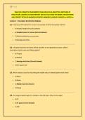 WGU D514 OBJECTIVE ASSESSMENT FINAL&sol;WGU D514 ANALYTICAL METHODS OF &NewLine;HEALTHCARE LEADERS OA EXAM NEWEST 2026 ACTUAL EXAM TEST BANK 100 QUESTIONS &NewLine;AND CORRECT DETAILED ANSWERS &lpar;VERIFIED ANSWERS&rpar; &vert;ALREADY GRADED A&plus; RATED A&plus;