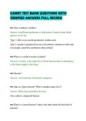 CAMRT TEST BANK QUESTIONS WITH&NewLine;VERIFIED ANSWERS FULL REVIEW