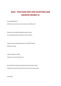 NACC - PSW EXAM 2025-2026 QUESTIONS AND &NewLine;ANSWERS GRADED A&plus;