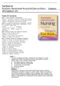 Full Test Bank &mdash; Psychiatric Mental Health Nursing&comma; 9th Edition by Sheila L&period; Videbeck &vert; Complete Verified Questions & Answers with Rationales &vert; Chapters 1&ndash;36 &lpar;2025 Edition&rpar;&NewLine;