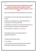 PHTLS PRE AND POST TEST NEWEST 2026&sol;2027 ACTUAL EXAM &NewLine;COMPLETE 160 QUESTIONS AND CORRECT DETAILED &NewLine;ANSWERS &lpar;VERIFIED ANSWERS&rpar; &vert;ALREADY GRADED A&plus;&vert;&vert;JUST &NewLine;OUT&excl;&excl;&excl; 