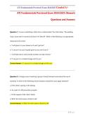 ATI Fundamentals Proctored Exam 2024&sol;2025 Test Bank &vert; Questions & Answers