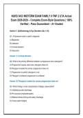 NURS 5433 MIDTERM EXAM FAMILY II FNP 2 UTA Actual &NewLine;Exam 2026-2028 &ndash; Complete Exam-Style Questions &vert; 100&percnt; &NewLine;Verified &ndash; Pass Guaranteed &ndash; A&plus; Graded