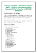 NURS 5433 Final Exam & Midterm Exam Practice Mega Bundle 2026&ndash;2027 &ndash; Multiple Exams&comma; Questions&comma; Answers & Detailed Rationales
