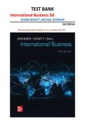 Test Bank International Business ISE 3rd Edition McNett Geringer