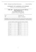 UCLA CEE 245 &ndash; Earthquake Ground Motion Characterization Practice Final Exam &vert; 55 Questions and Answers with Detailed Explanations &vert; Sections 6&comma; 7 & 8