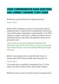 CNOR COMPREHENSIVE EXAM QUESTIONS&NewLine;AND CORRECT ANSWERS STUDY GUIDE