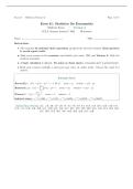 UCLA ECON 41 &ndash; Statistics for Economists Midterm Exam Version A &vert; 44 Questions and Complete Solutions &vert; Summer Session C 2026