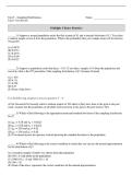 ECON 41 Unit 5 Sampling Distributions Test Review &vert; Full Questions&comma; Correct Answers and Worked Solutions &vert; 2026 Updated &vert; 100&percnt; Correct - UCLA&period;
