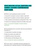 CPAN UPDATED ACTUAL QUESTIONS AND&NewLine;CORRECT ANSWERS COMPREHENSIVE&NewLine;STUDY GUIDE