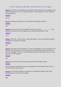 FTE 217 &vert; Questions with 100&percnt; Verified Answers &vert; Latest Update&NewLine;